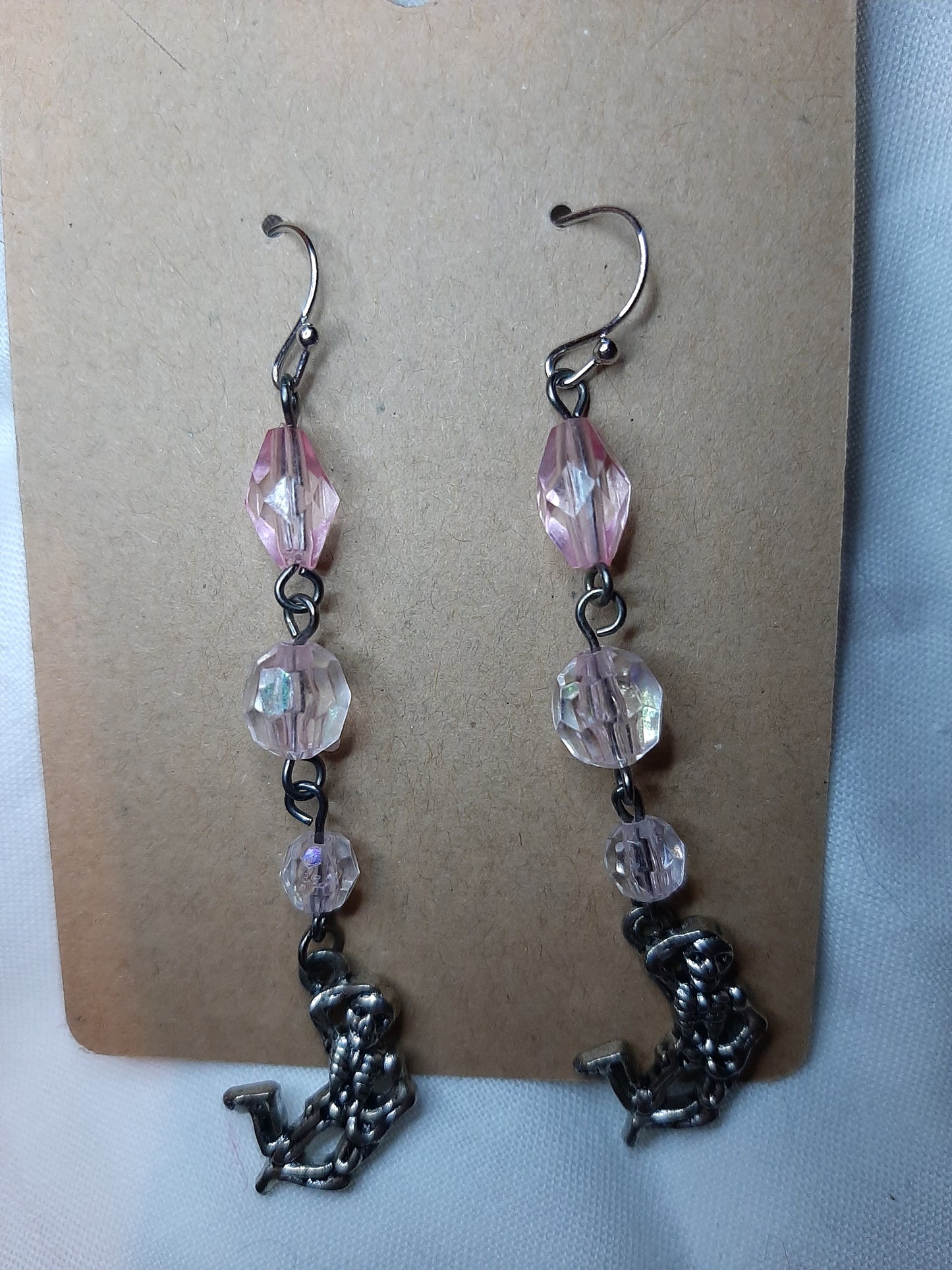 Handmade skull/skeleton earrings