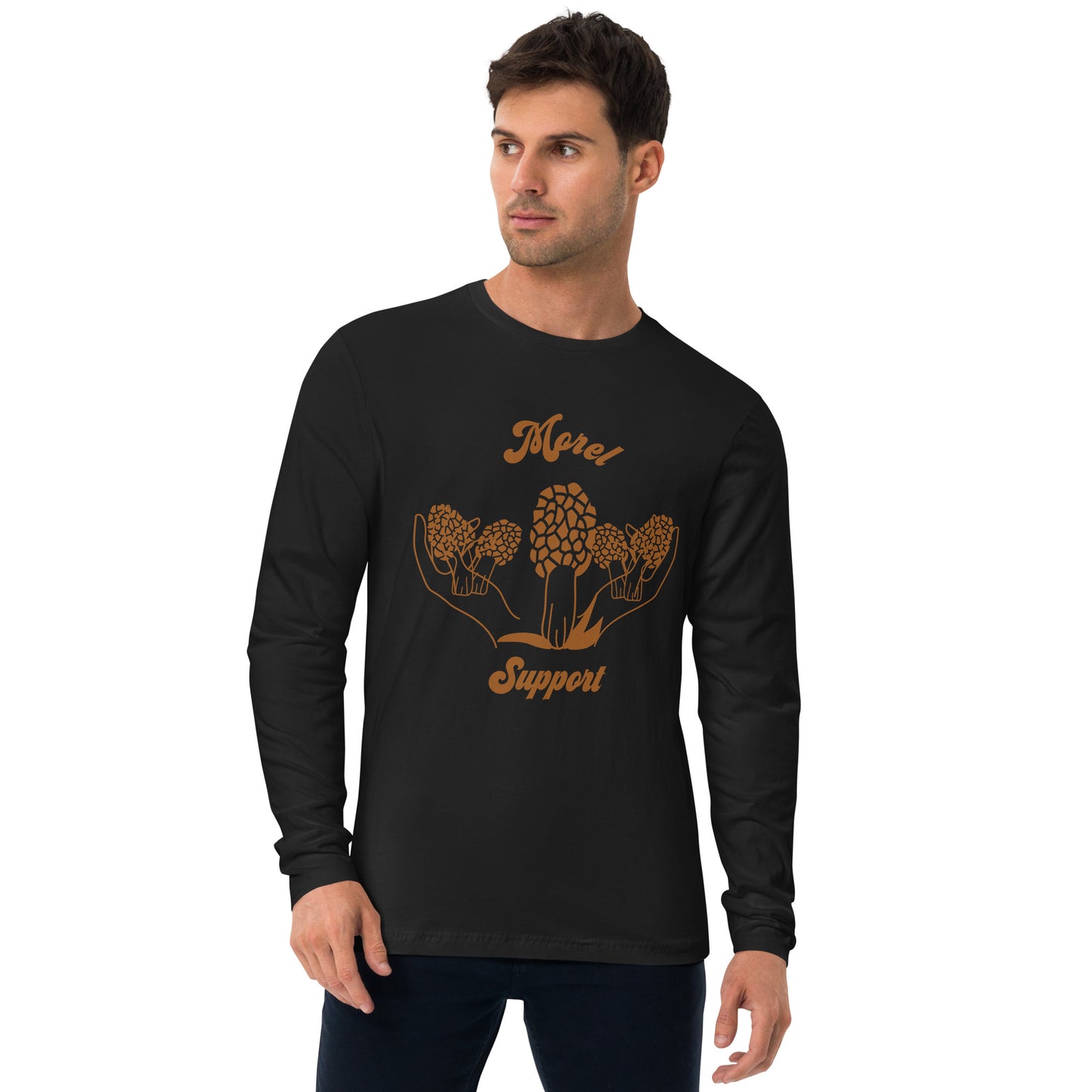 Morel support Long Sleeve Fitted Crew