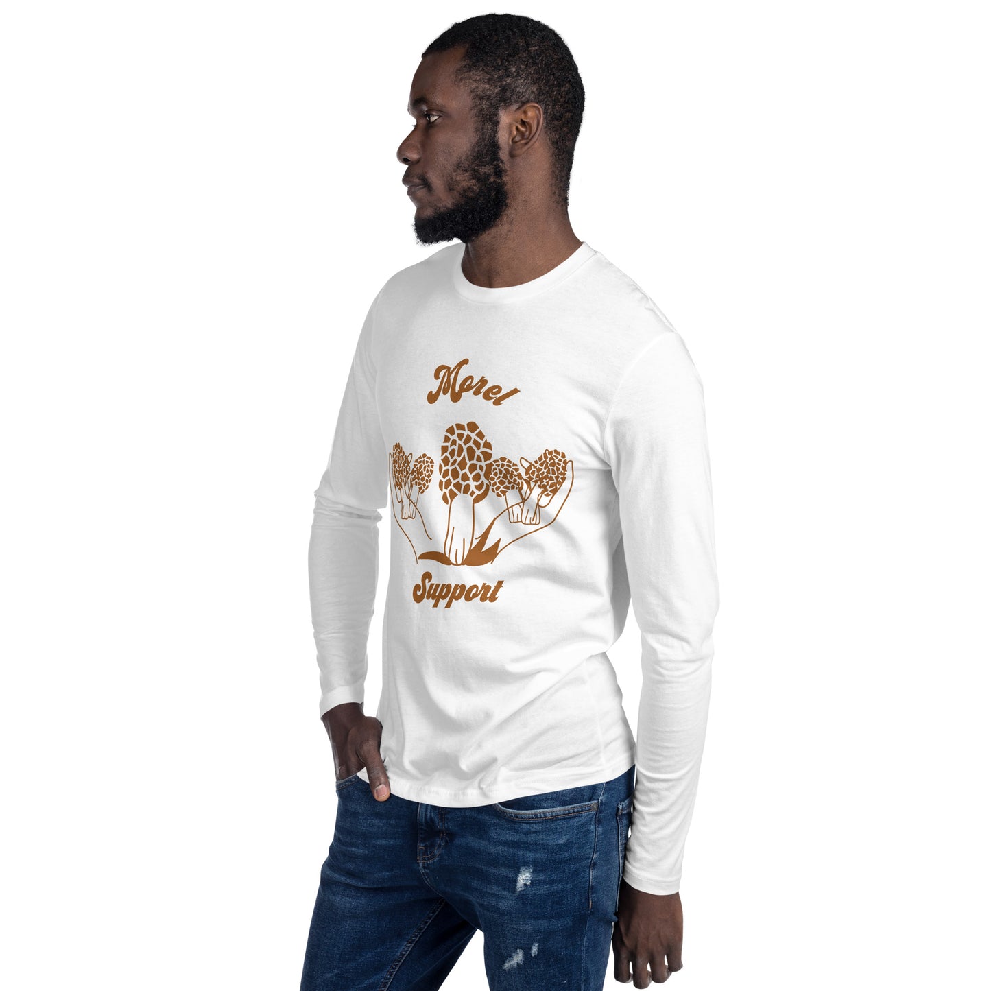 Morel support Long Sleeve Fitted Crew