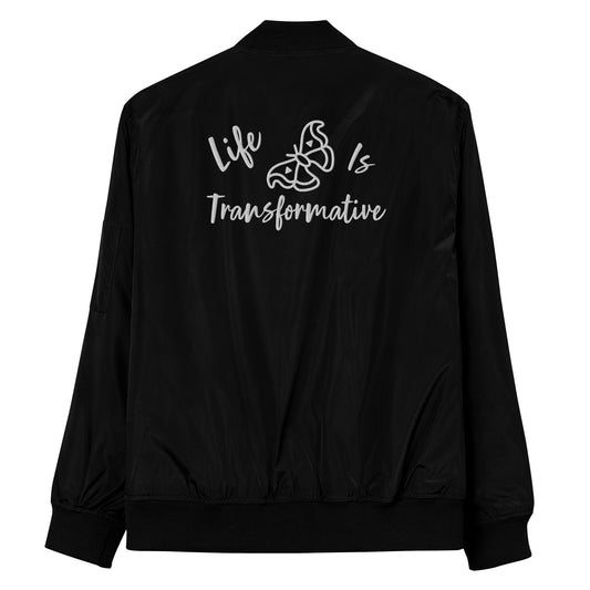 Transformative bomber jacket