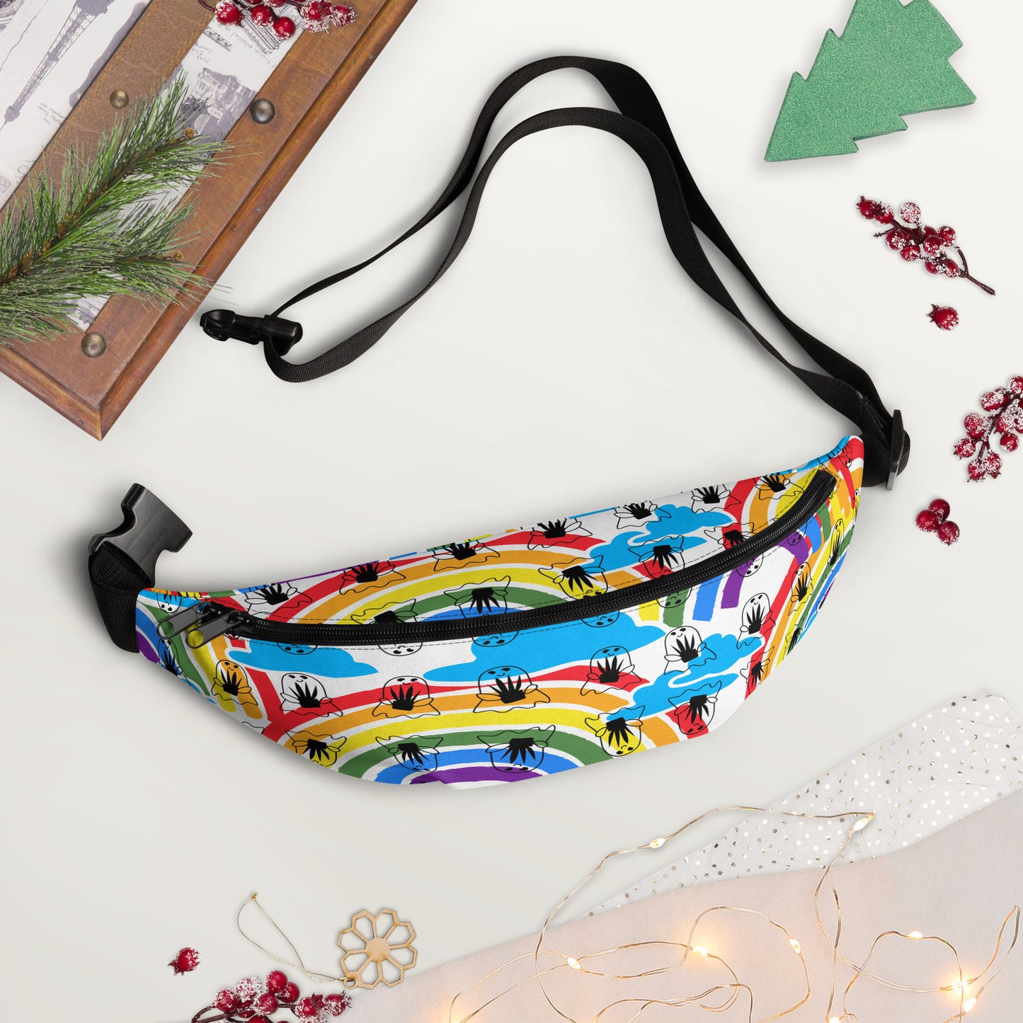 Rainbow plant ghost Fanny Pack