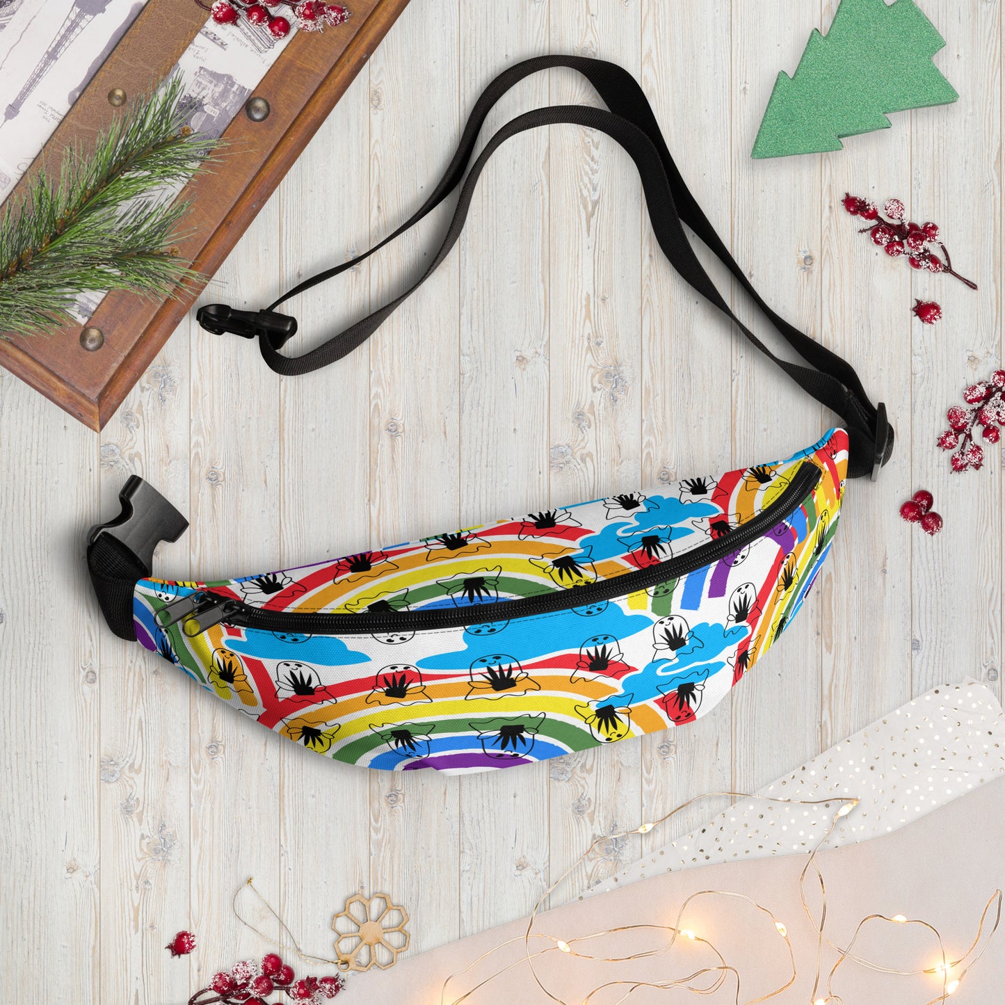 Rainbow plant ghost Fanny Pack