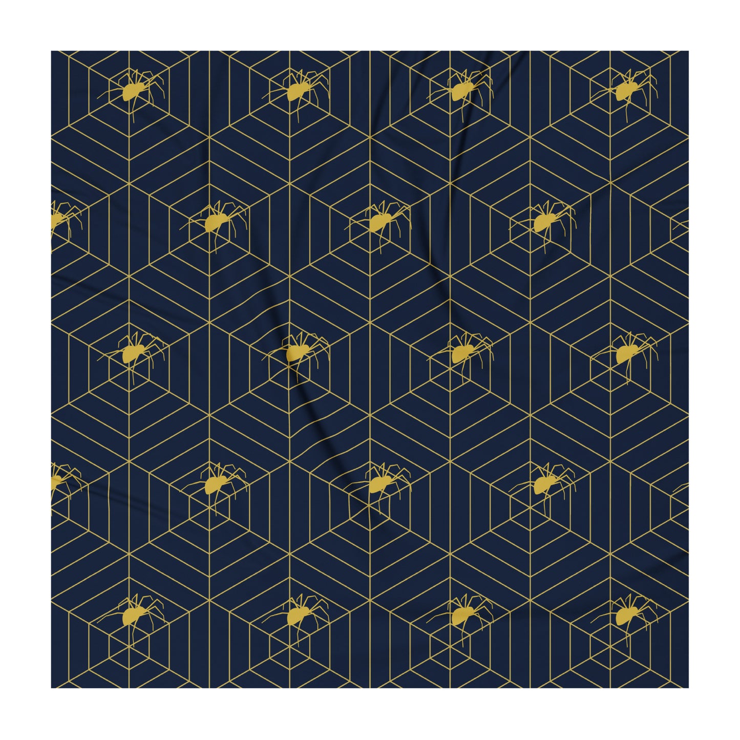 Geometric Spider recycled polyester fabric