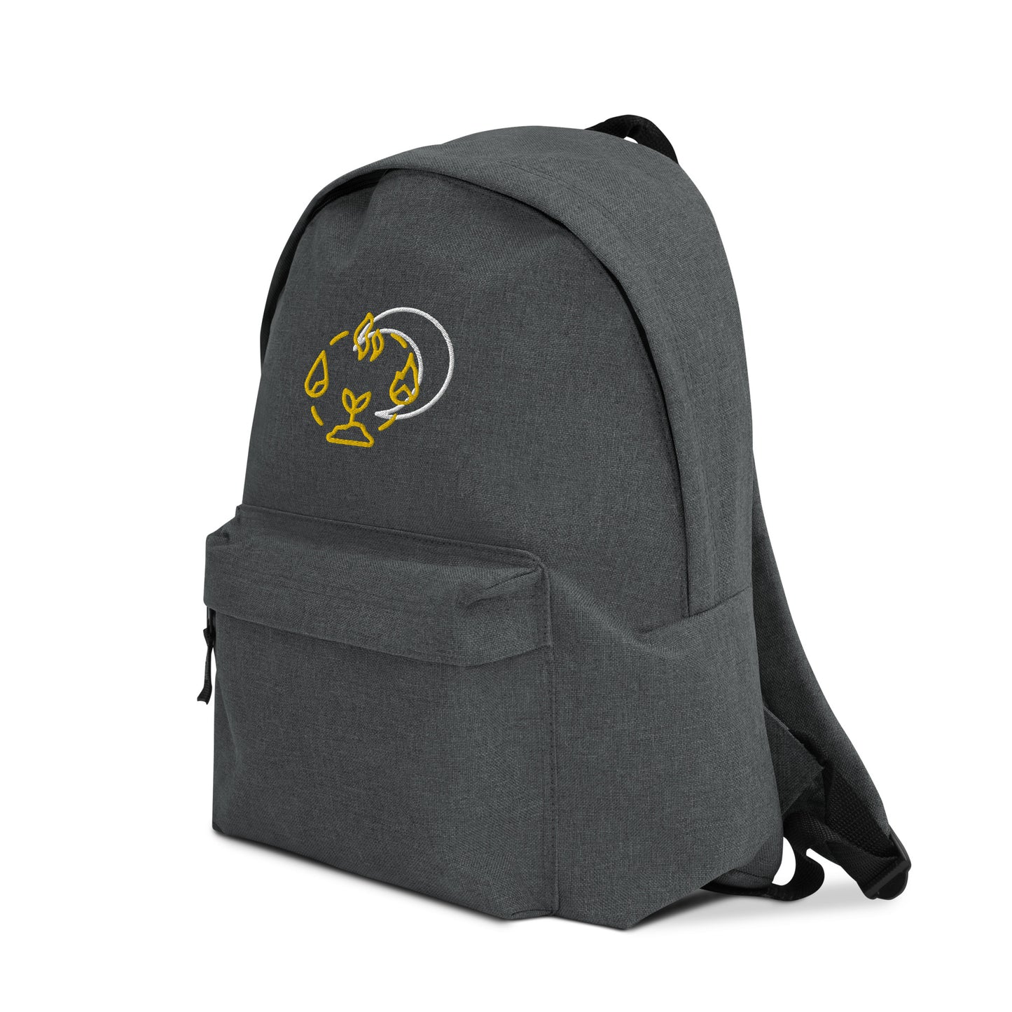 Moon and elemental sun Embroidered Backpack