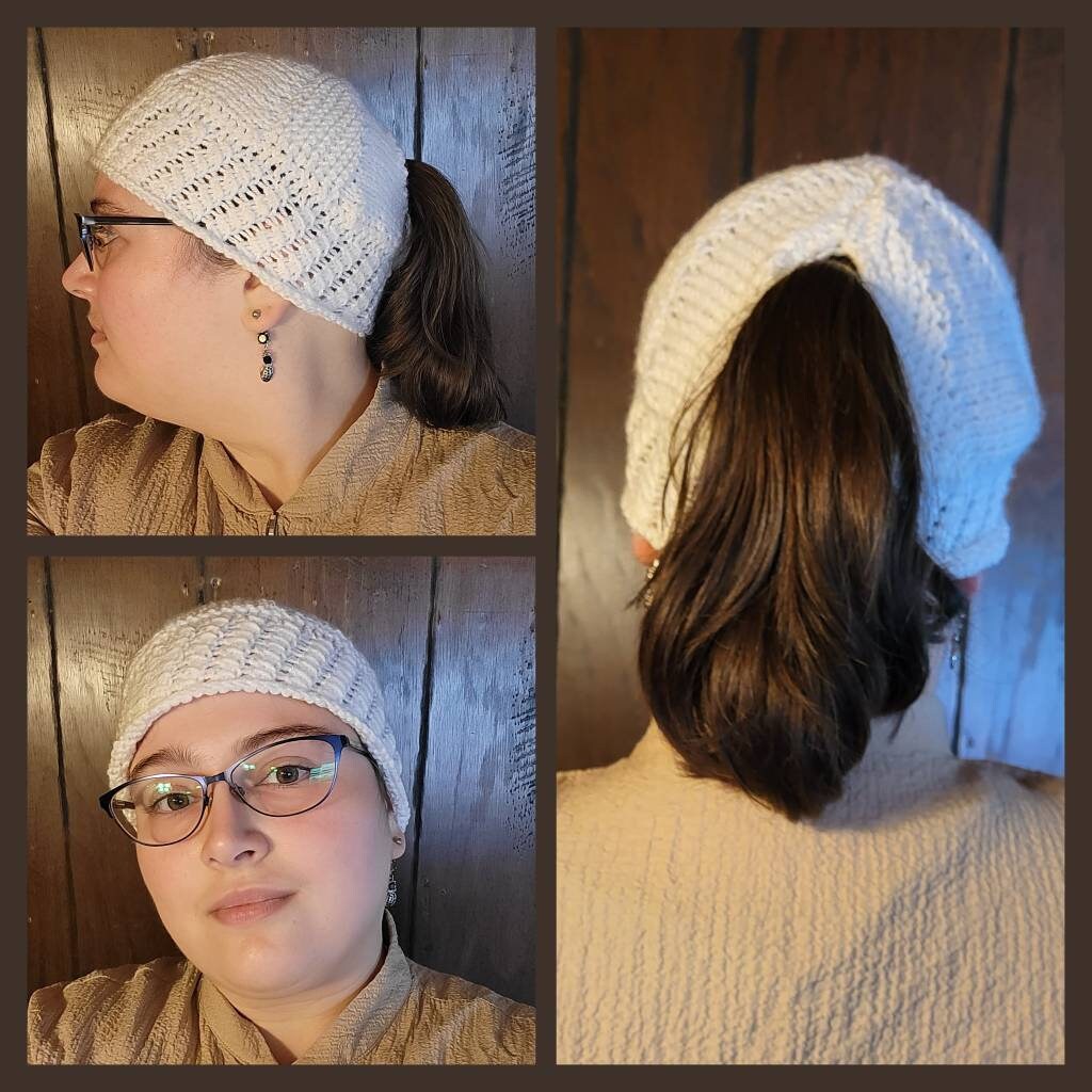 Hand knit customizable beanie