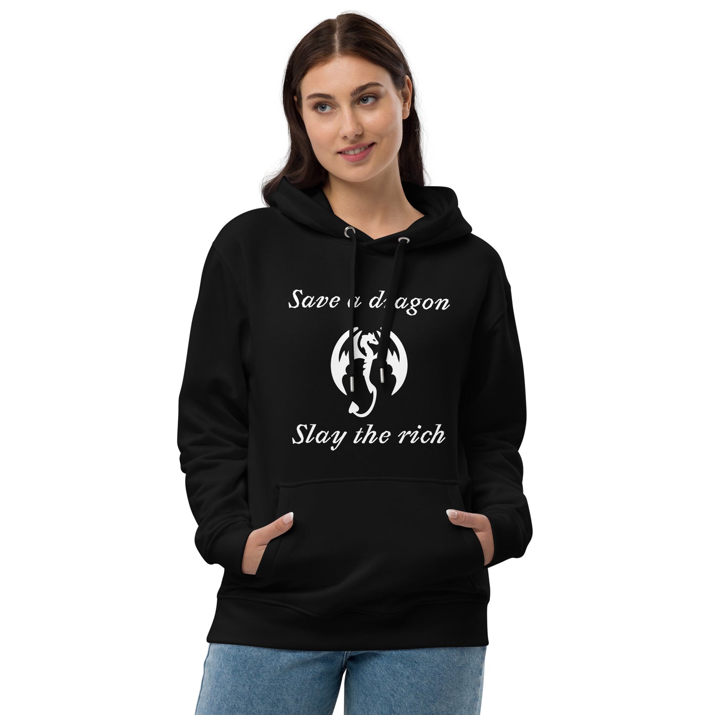 Slay the rich Premium eco hoodie