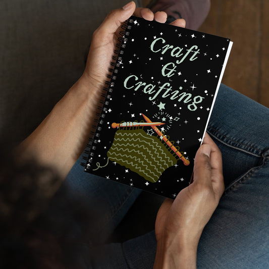 Craft and Crafting Spiral notebook